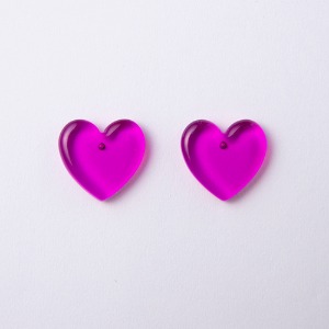 [오마이걸 비니, 다솜, 위클리 먼데이] Lovey Dovey - purple,귀걸이,아크릴귀걸이,마이부