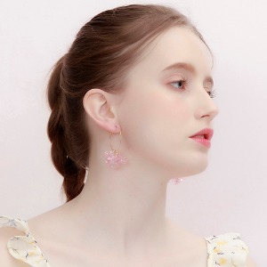 [위클리 이수진] Blossom - pink,귀걸이,아크릴귀걸이,마이부