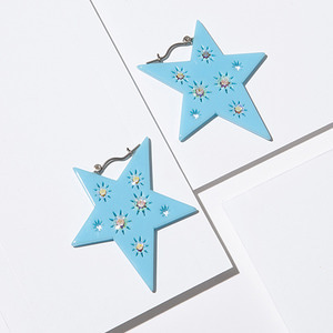 SHINY STAR - sky blue,귀걸이,아크릴귀걸이,마이부